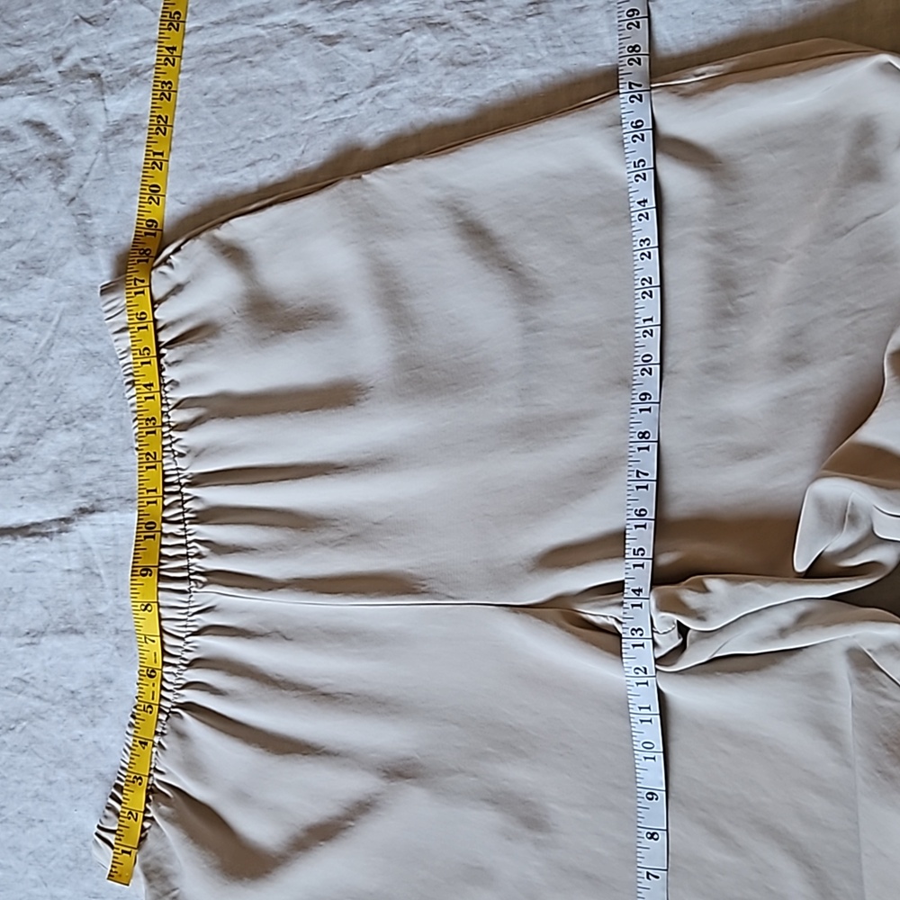 Zara Wide Leg Cream Trouser Pants Size XXlarge - Picture 10 of 16